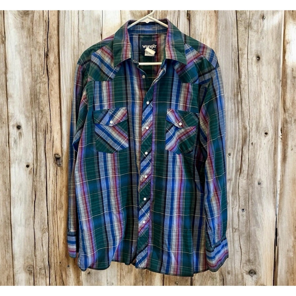 Vintage Wrangler Shirt-Pearl Snap